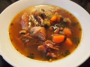 Spicy Ham and Bean Soup